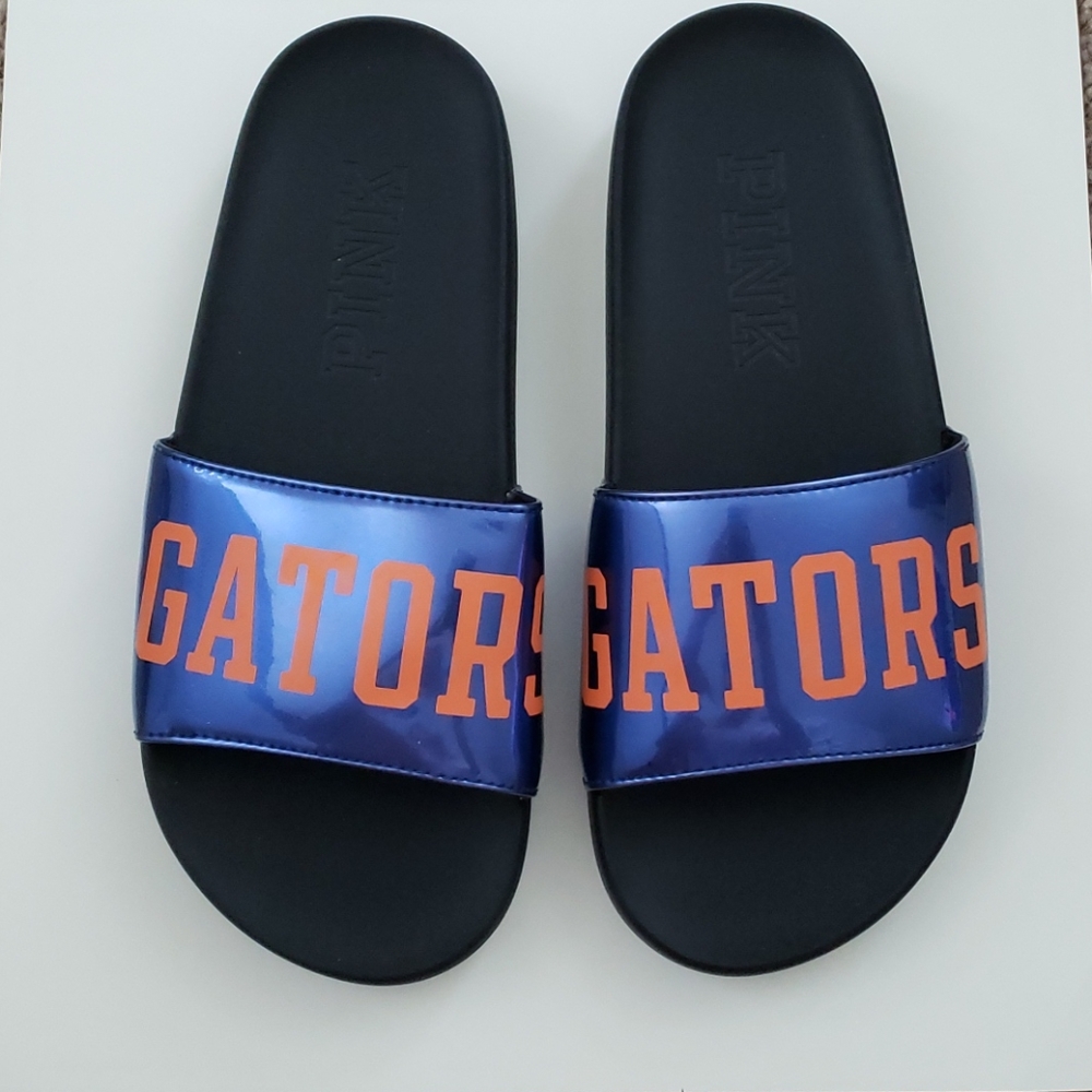 PINK Gator sandals NWOT